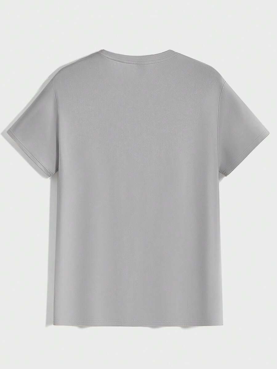 T-shirt Tricoté Homme à Manches Courtes décontractées