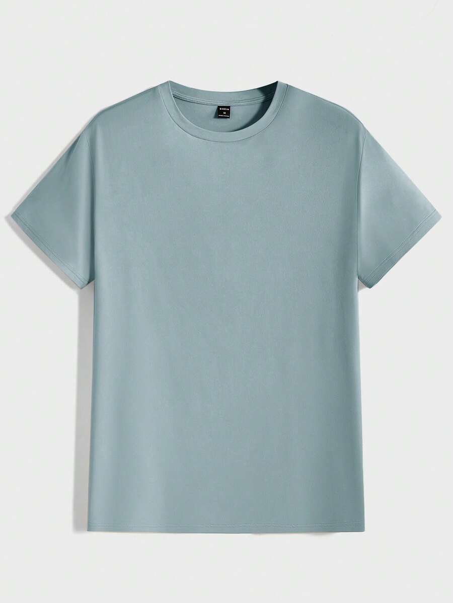 T-shirt Tricoté Homme à Manches Courtes décontractées