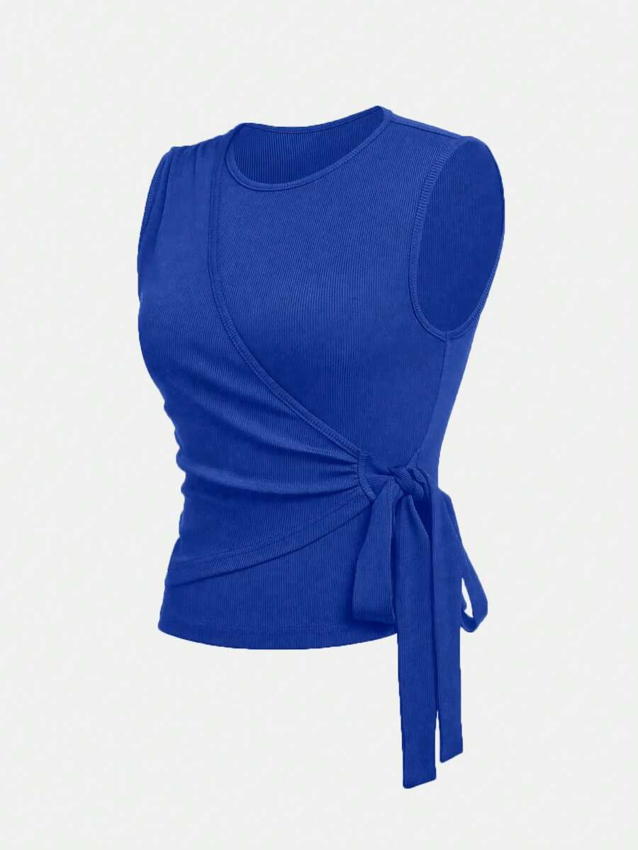 Ensemble décontracté – Débardeur Boutonné & Pantalon