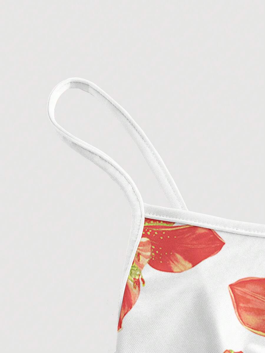 Robe Cami Évasée Unicolore Élégante