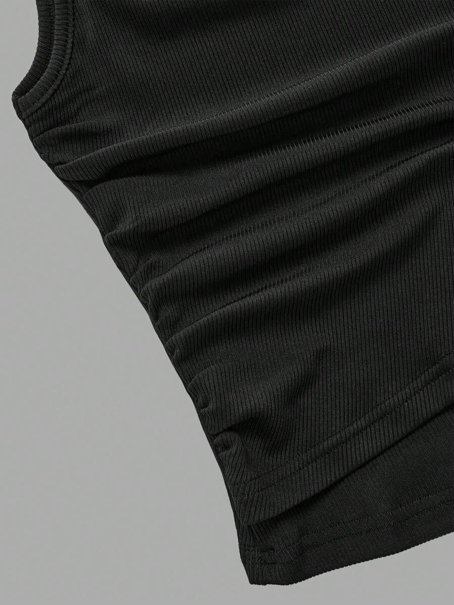 Ensemble décontracté – Débardeur Boutonné & Pantalon