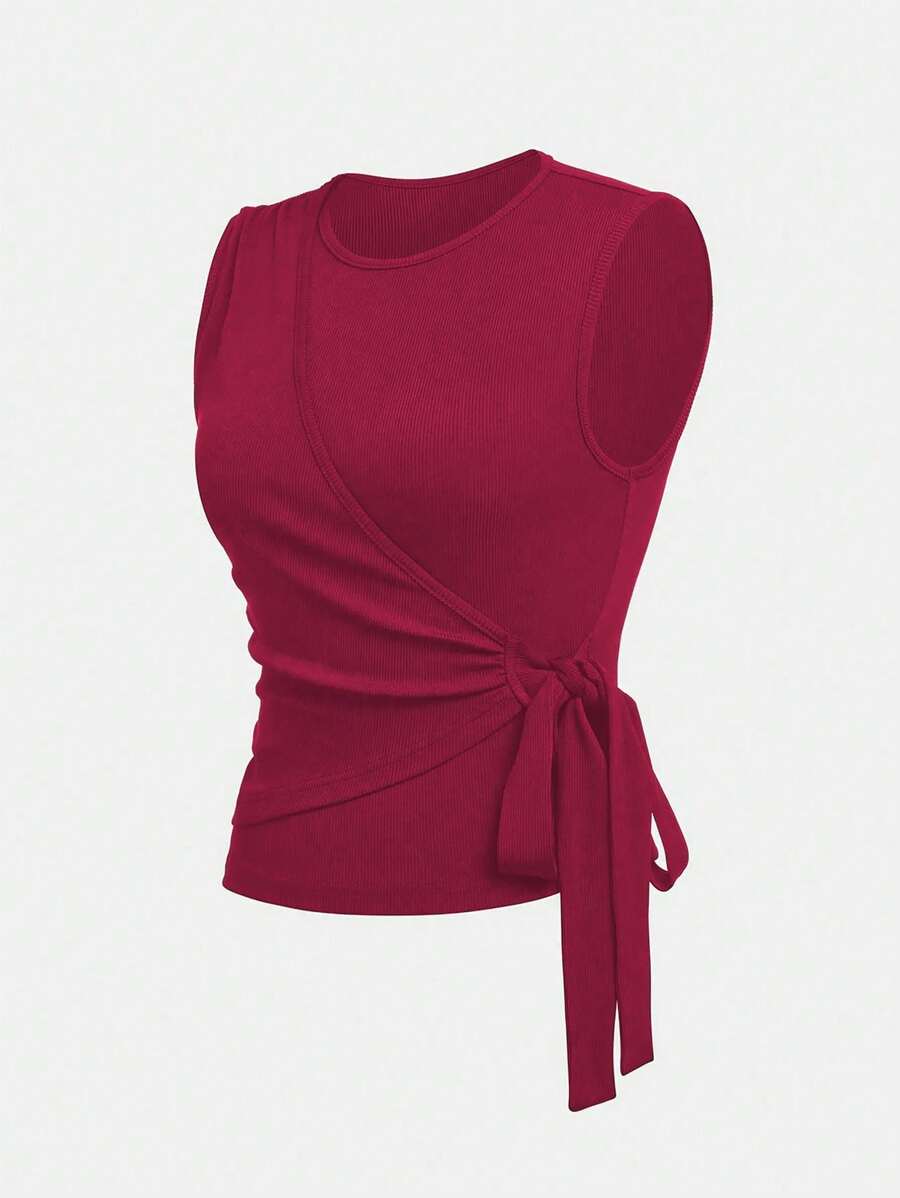 Ensemble décontracté – Débardeur Boutonné & Pantalon