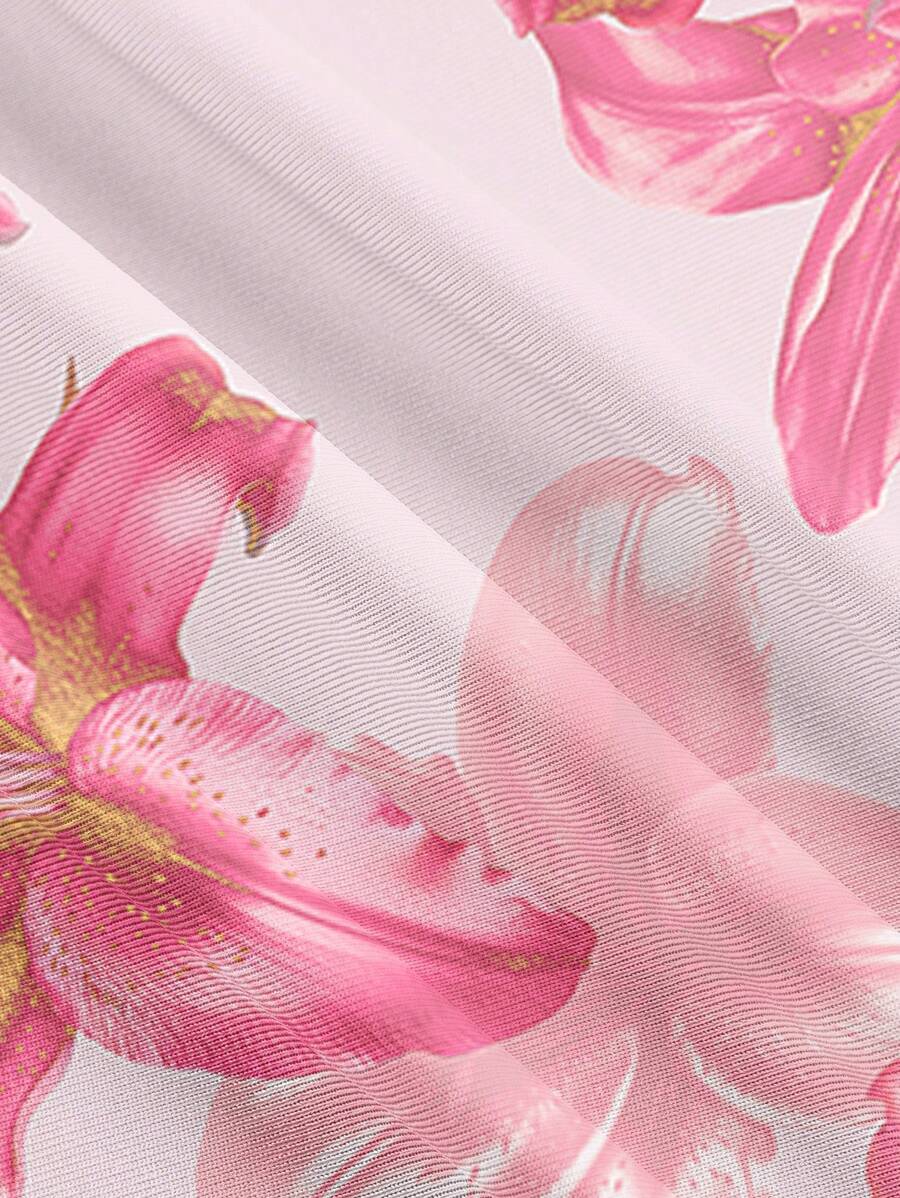 Robe Cami Évasée Unicolore Élégante