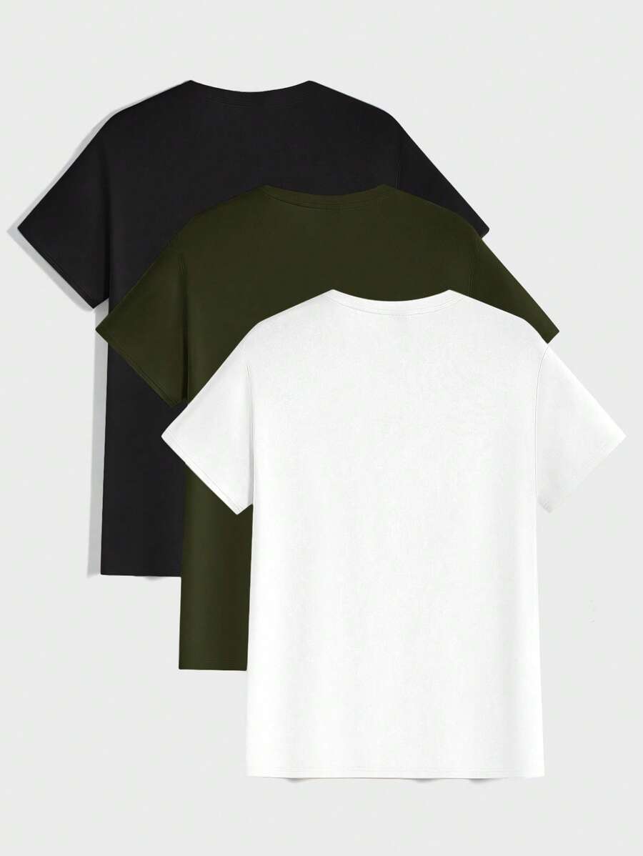 T-shirt Tricoté Homme à Manches Courtes décontractées