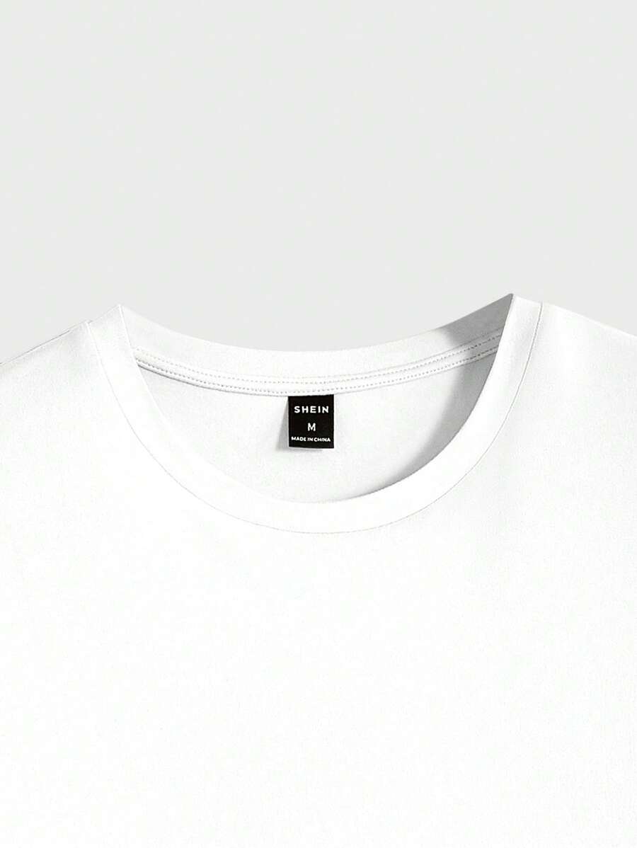 T-shirt Tricoté Homme à Manches Courtes décontractées
