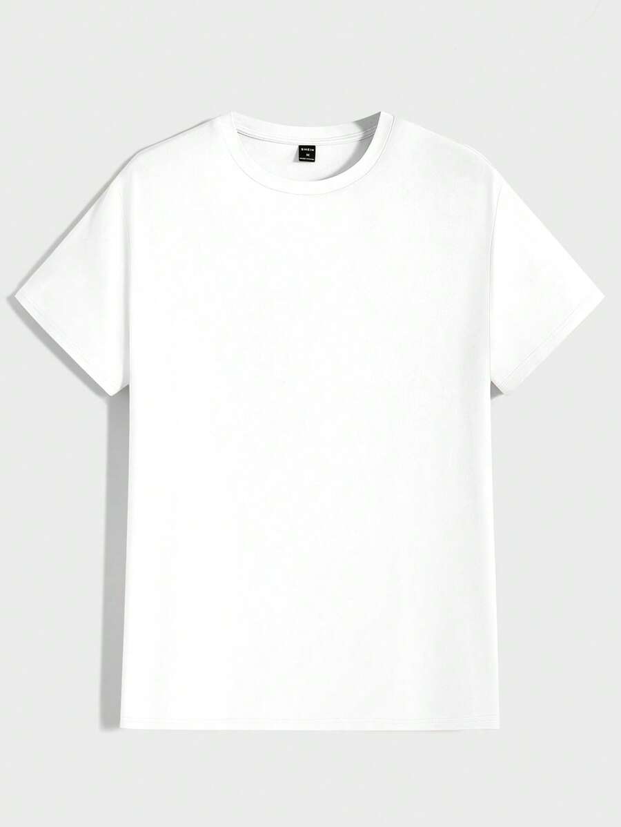 T-shirt Tricoté Homme à Manches Courtes décontractées