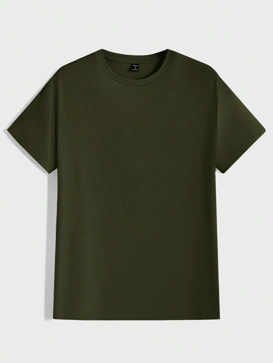 T-shirt Tricoté Homme à Manches Courtes décontractées