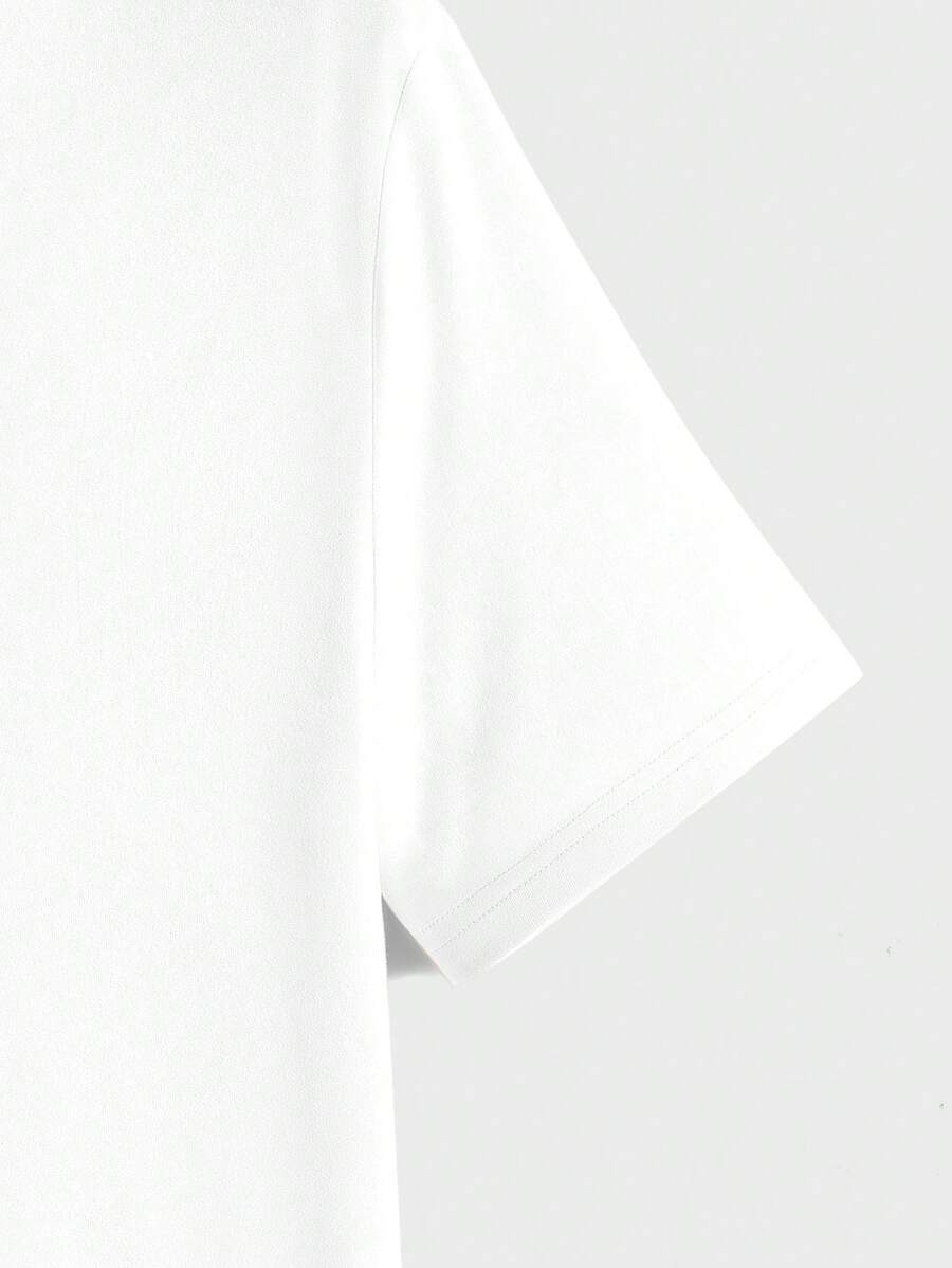 T-shirt Tricoté Homme à Manches Courtes décontractées
