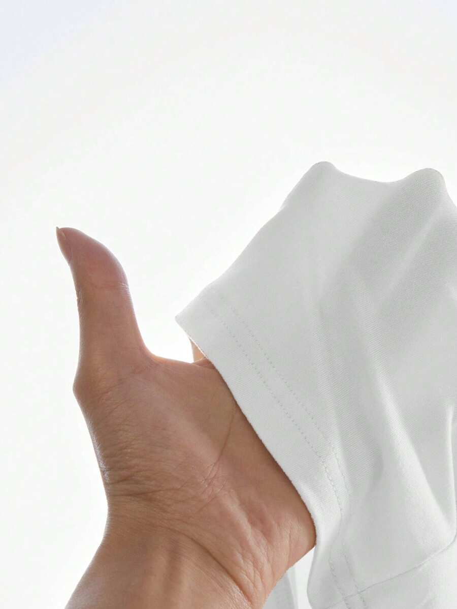 T-shirt Tricoté Homme à Manches Courtes décontractées