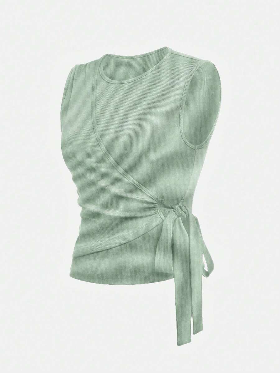 Ensemble décontracté – Débardeur Boutonné & Pantalon