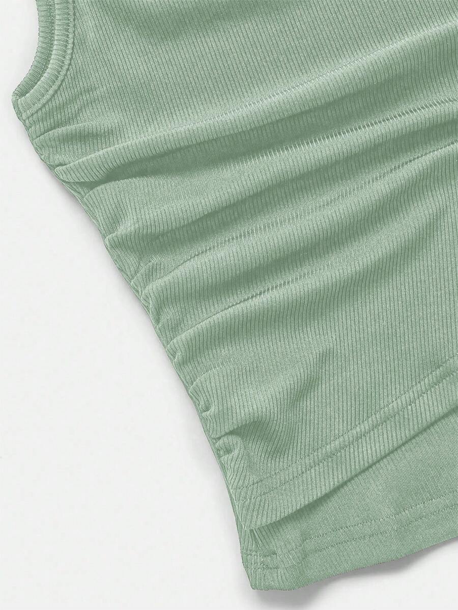 Ensemble décontracté – Débardeur Boutonné & Pantalon