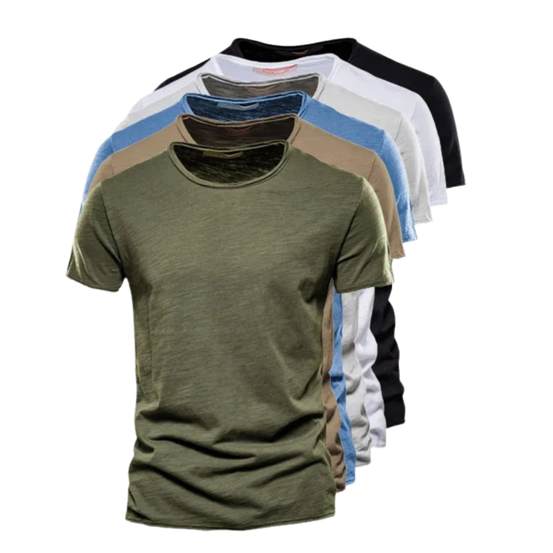 T-shirt Basique Homme – Offre Duo Spéciale 1+1 Gratuit
