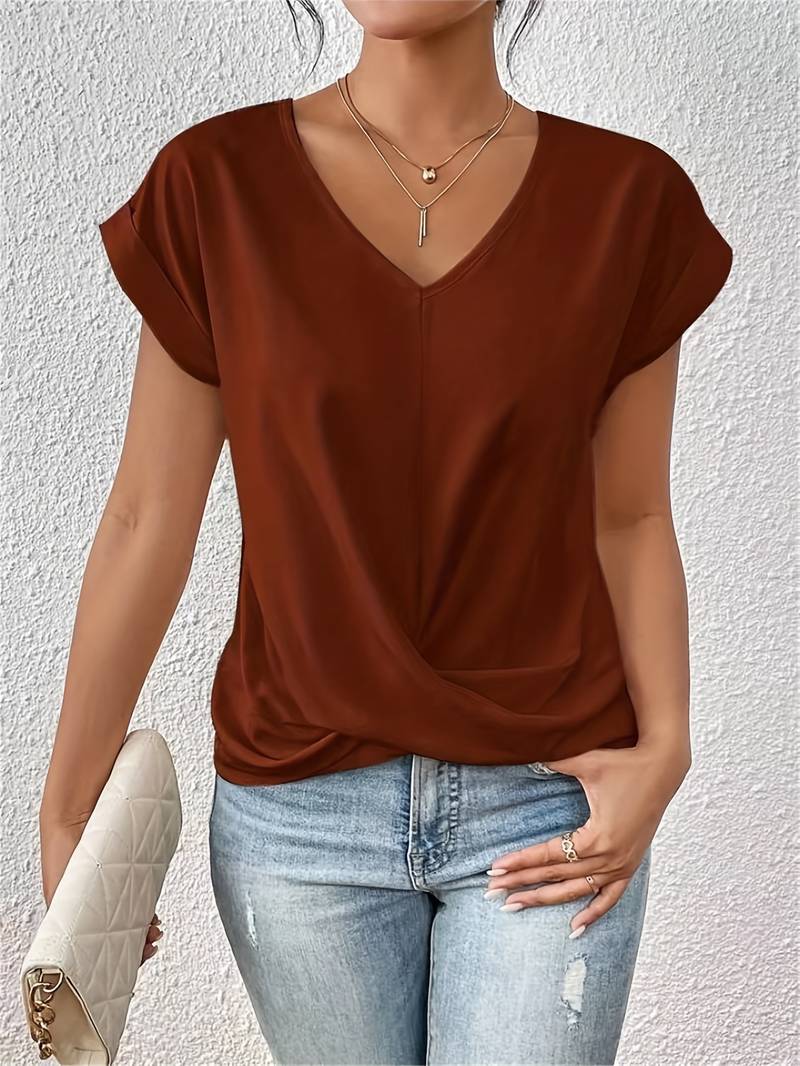 T-shirt Femme Basique – Manches Courtes