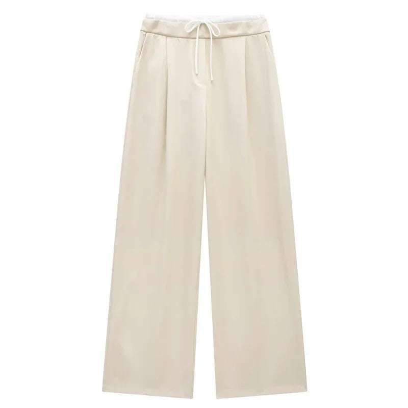 Pantalon Femme Flare – Taille Haute & Coupe Large