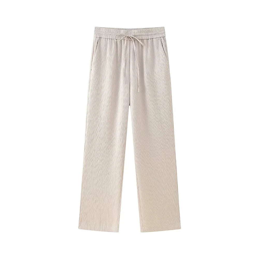 Ensemble Femme Élégant – Manteau Long & Pantalon Large