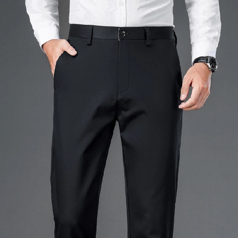 Pantalon Noir Droit Homme – Élégance Décontractée pour Tous les Jours