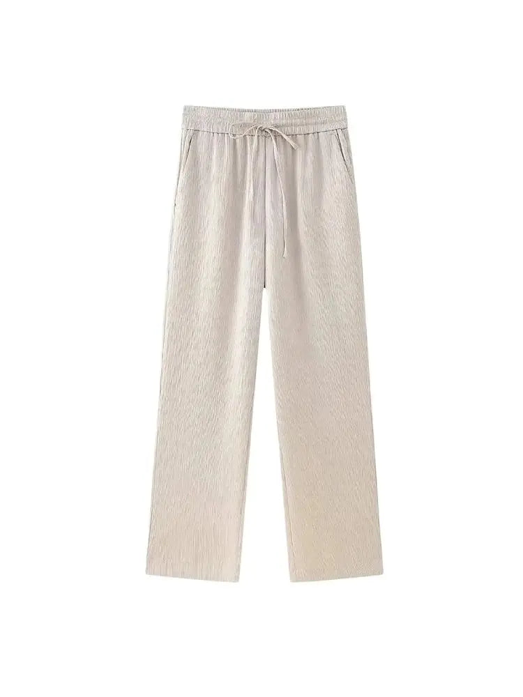 Ensemble Femme Élégant – Manteau Long & Pantalon Large