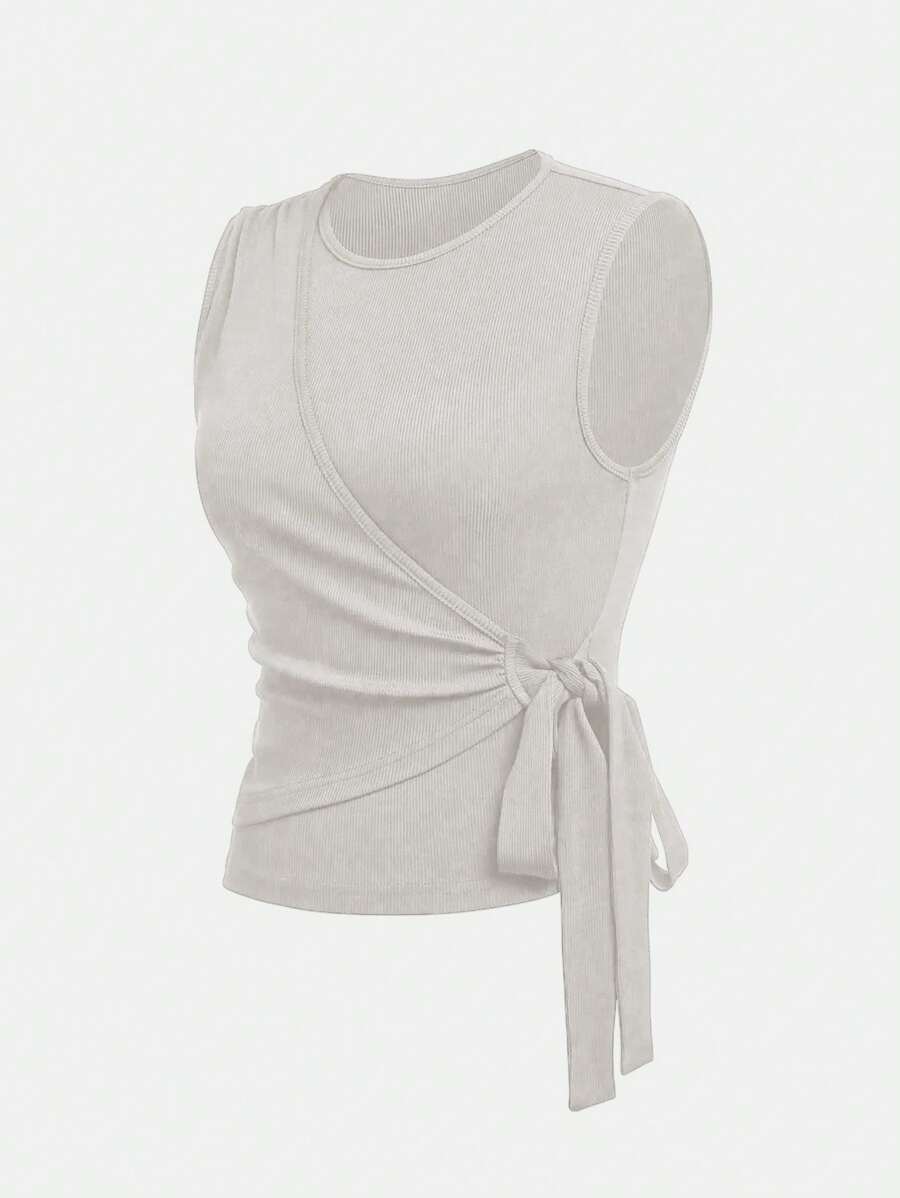 Ensemble décontracté – Débardeur Boutonné &amp; Pantalon
