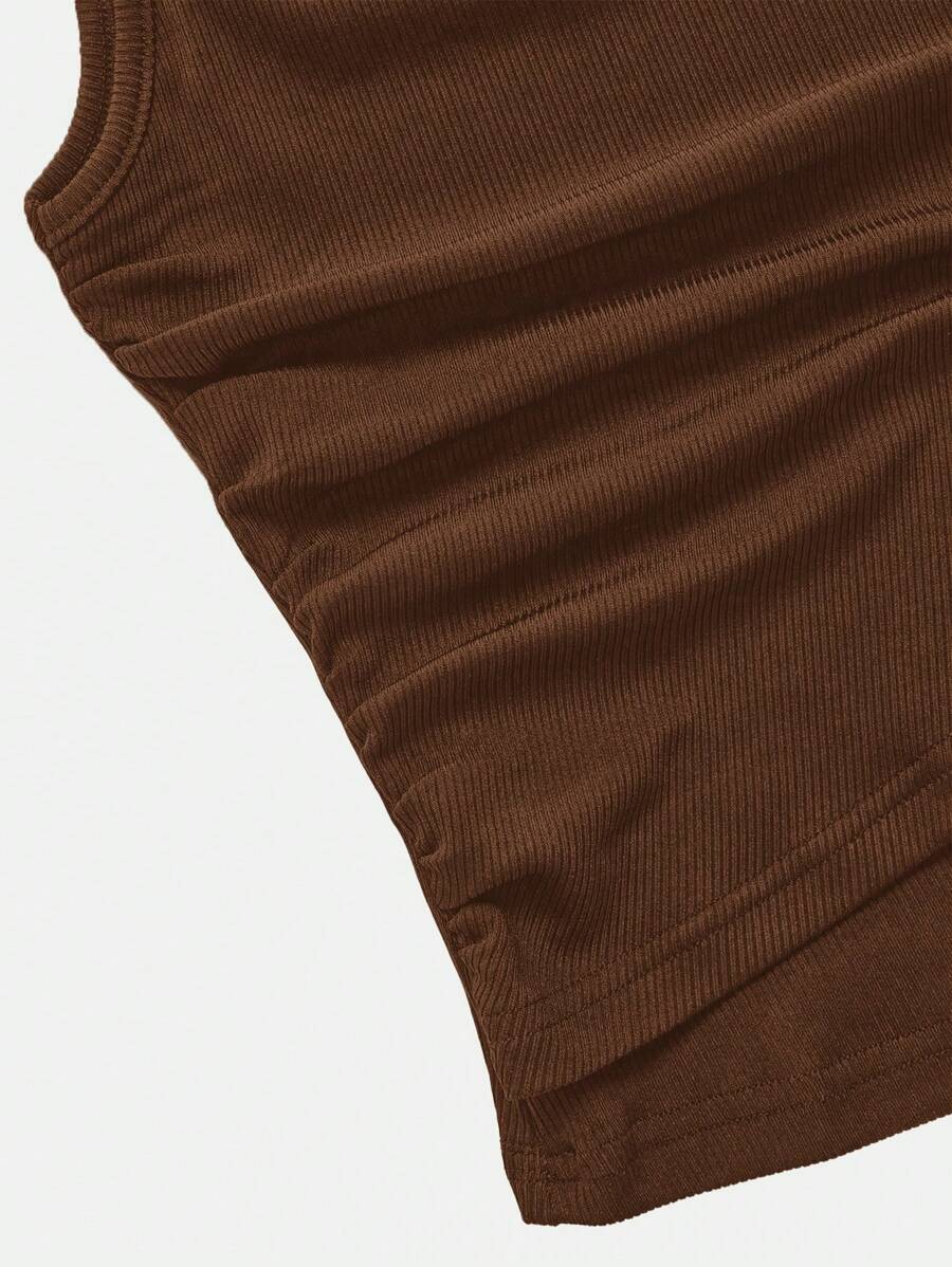 Ensemble décontracté – Débardeur Boutonné &amp; Pantalon