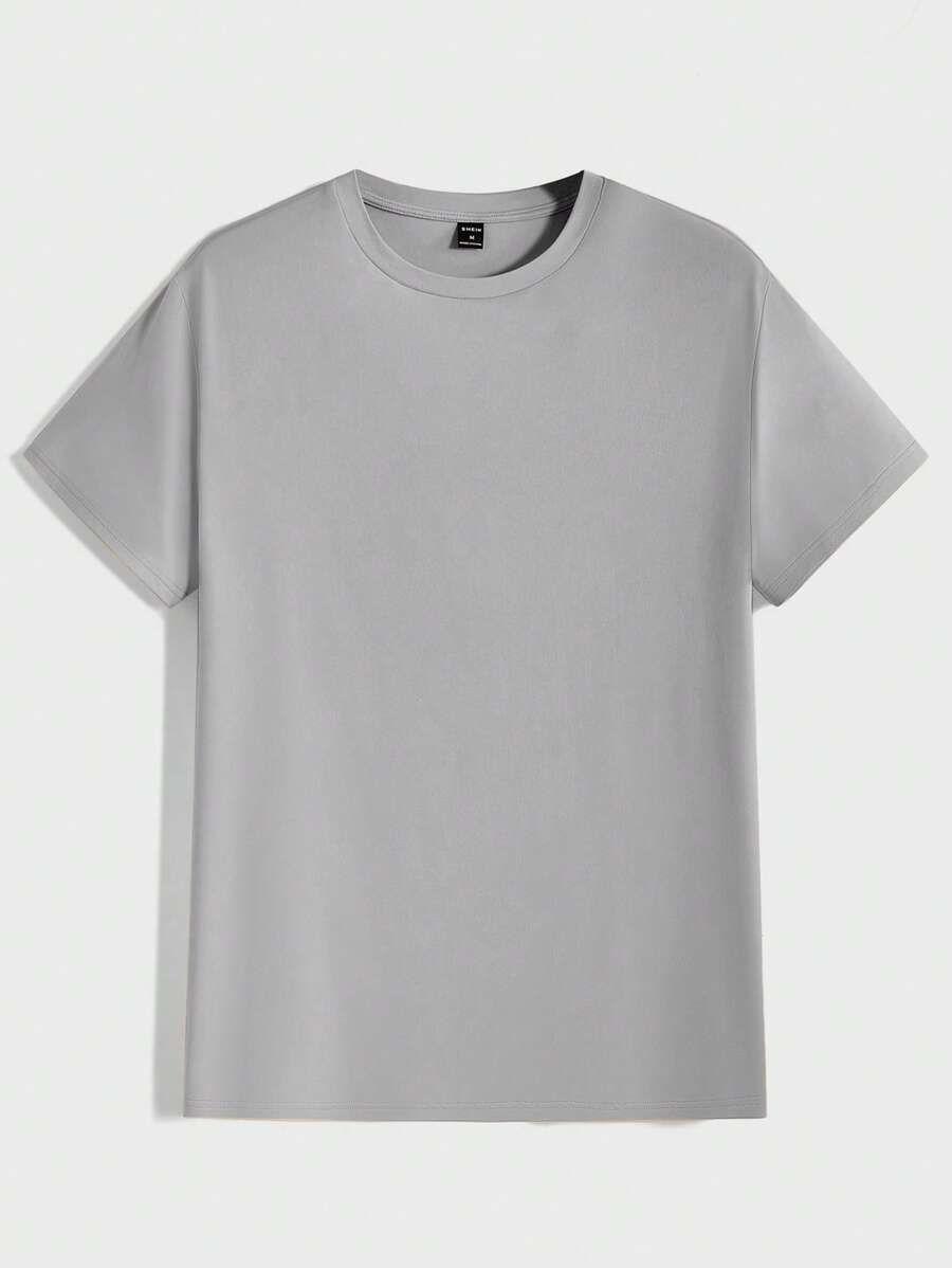 T-shirt Tricoté Homme à Manches Courtes décontractées
