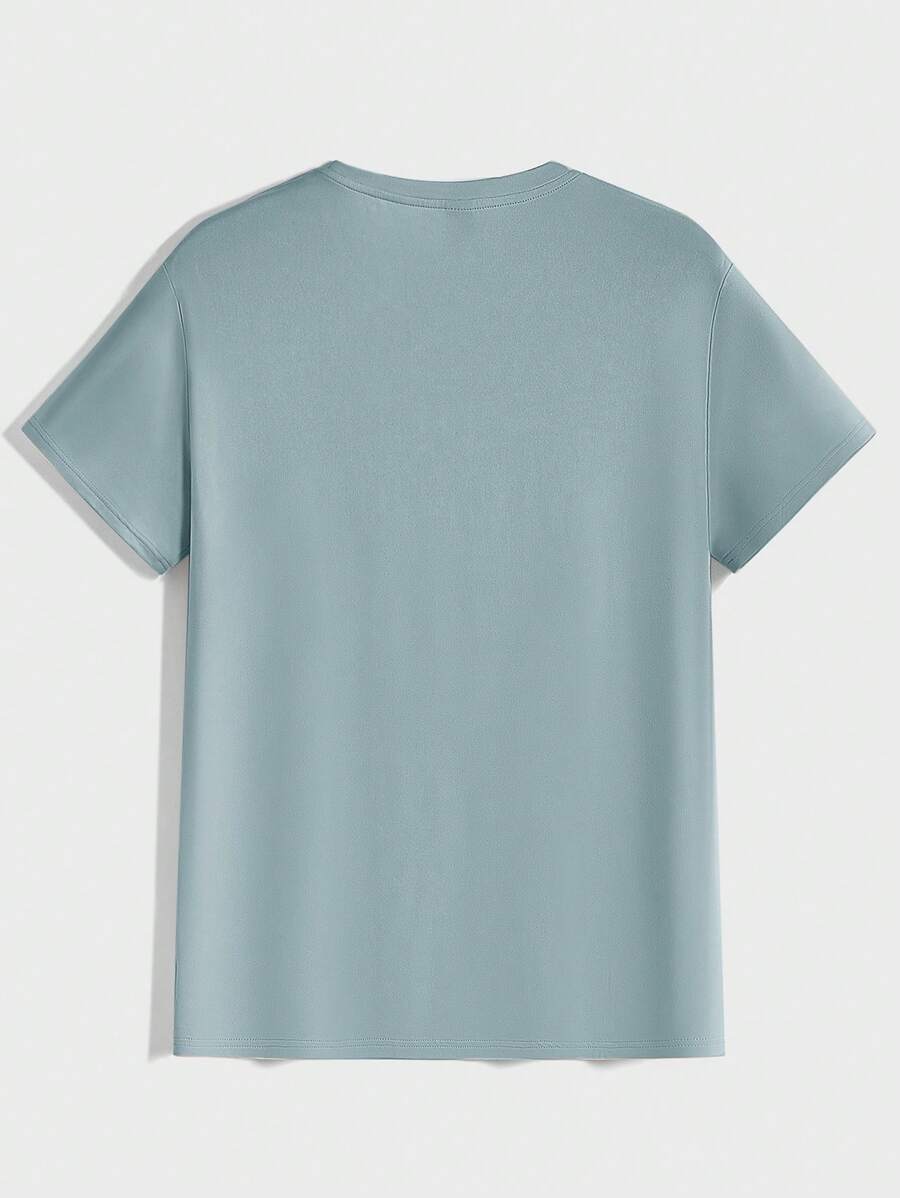 T-shirt Tricoté Homme à Manches Courtes décontractées