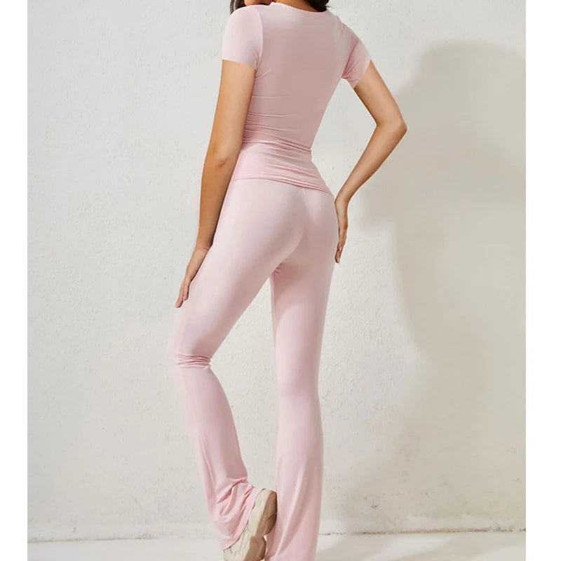 Ensemble Femme Y2K – Crop Top &amp; Legging Été